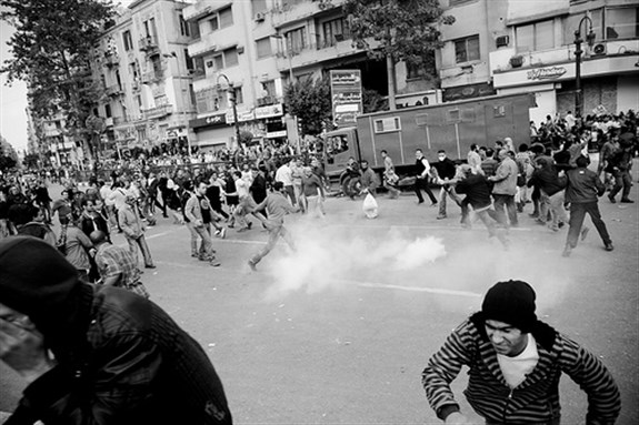 [Image from today`s protests, by Hossam El-Hamalawy]