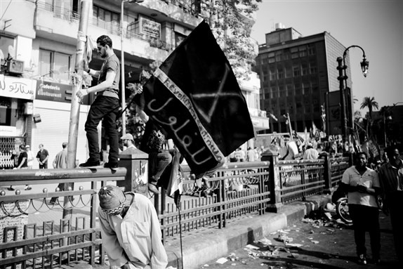 [Tahrir Square. Photo by Hossam El-Hamalawy.]