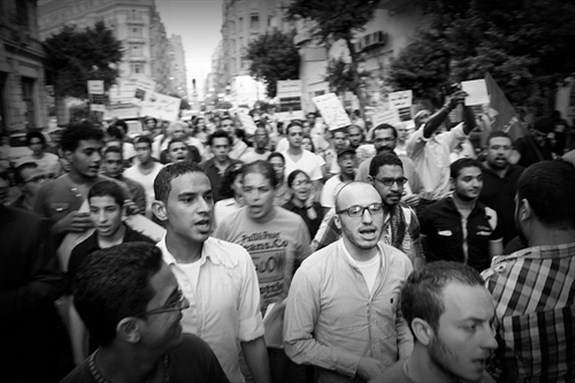 [Anti IMF loan protest in Cairo. Image originally posted to Flickr by Gigi Ibrahim.]