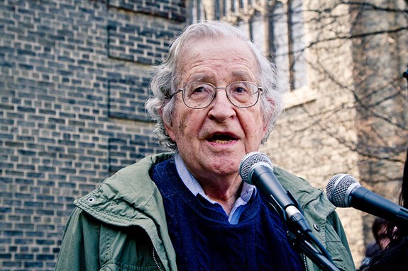 [Noam Chomsky. Image from Wikimedia Commons.]