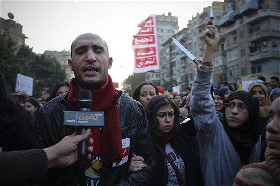 [Anti-sexual harassment march to Tahrir on February 6. Image originally posted to Flickr by Gigi Ibrahim.]
