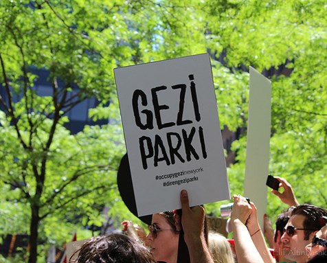 [Occupy Gezi Park solidarity protest in NY: photo taken by Elif Altinbasak via flickr]