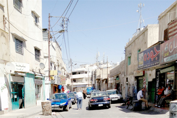 [Al-Wihdat Refugee Camp. Image by Jihad Nijem]