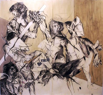 [\"Die Out\" by Ahmed AlSoudani. Image from saatchi-gallery.co.uk]