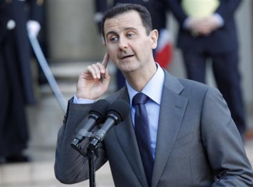 [Syrian President Bashar al-Asad. Image from hurriyetdailynews.com]