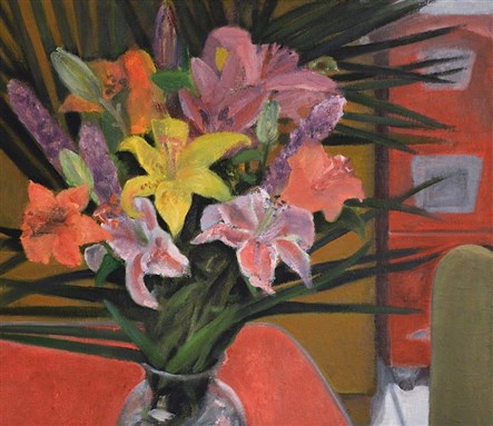 [Detail of Athir Shayota`s \"Still Life V\" (2015). Image copyright the artist.]