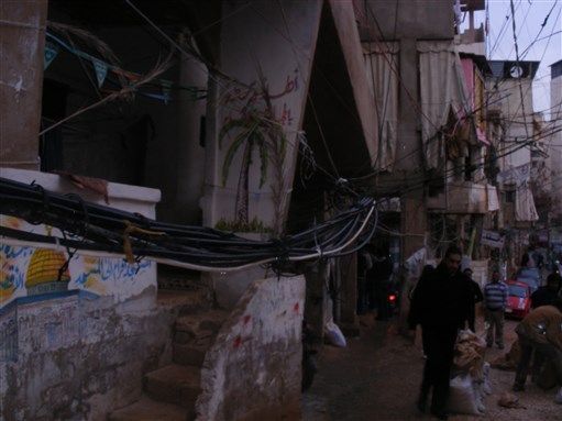 [Bourj al-Barajneh Camp. Image by Tom Charles.]