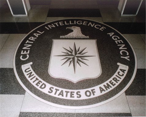 [Lobby seal from the original CIA building. Image from Wikimedia Commons.]