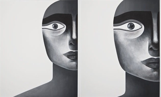 [Detail of Safwan Dahoul`s `Dream 96` (2015). Image copyright the artist. Courtesy of Ayyam Gallery.]