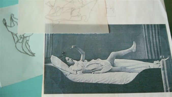 [Much of Aly`s recent work is inspired by accounts of mental patients from the 19th century. Image courtesy of MedrarTV.]