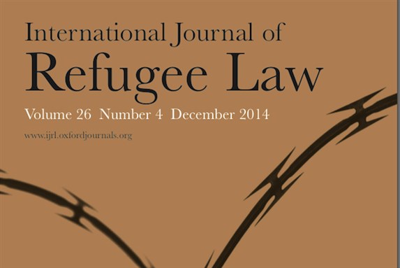 [Cover of \"Oxford International Journal of Refugee Law\"]
