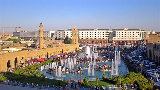 Erbil`s main square (2014) [photo by Ask Gudmundsen via Wikimedia Commons]