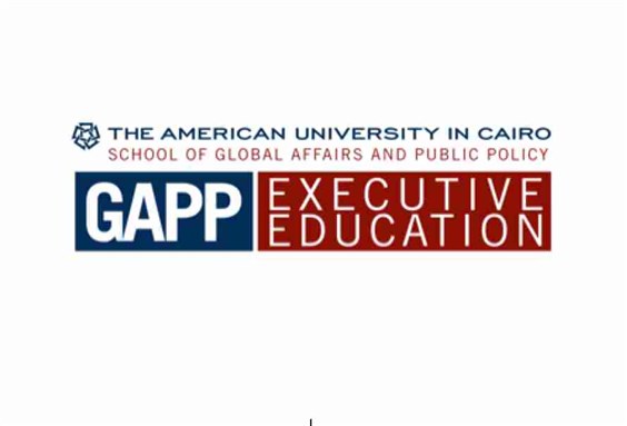 [Logo of School of Global Affairs and Public Policy (GAPP) at the American University of Cairo.]