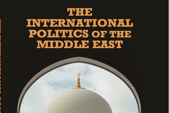 [Cover of Raymond Hinnebusch, \"The International Politics of the Middle East\"]