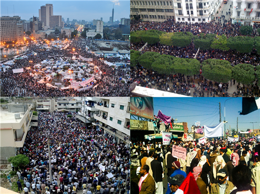 Collage of Arab Uprisings. Image by HonorTheKing via Wikimedia Commons.