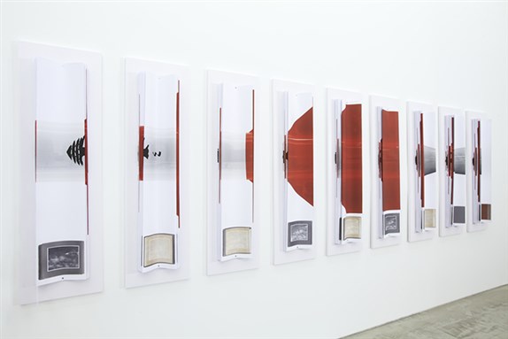 [Joana Hadjithomas & Khalil Joreige, The Lebanese Rocket Society: The President`s Album (detail), (2011). Image courtesy of CRG Gallery, New York. Photo by Susan Alzner.]