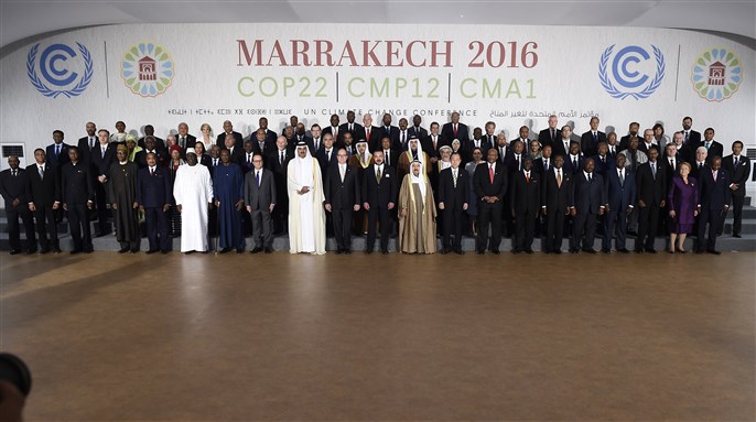 [Heads of state gathered at COP22 in Marrakesh. Image from Wikimedia]