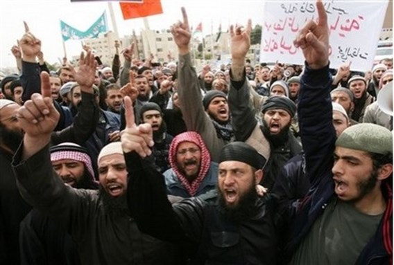 [Protest of Jihadist Salafis in Jordan. Image from dailylife.com]