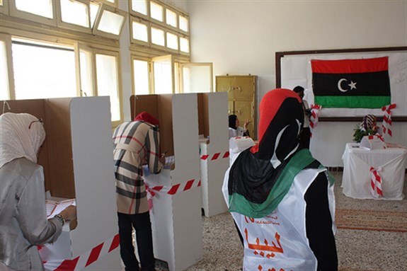 [Libyans vote in the historic July 7 elections. Image from United Nations Development Programme/Flickr.]