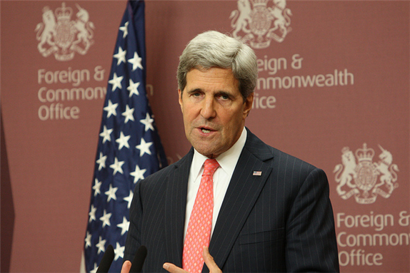 [Image of John Kerry Speaking on Syria. Image by Foreign and Commonwealth Office]