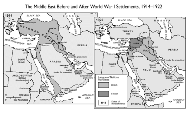 [Map of the Middle East and North Africa region]