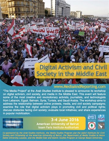 Digital Activism and Civil Society in the Middle East (Beirut, 3-4 June)