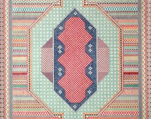 [Detail of Nargess Hashemi`s \"Carpet\" (2013). Courtesy of the author.] 