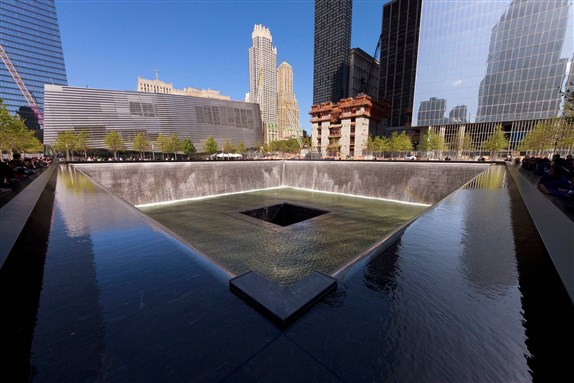 [National September 11 Memorial & Museum at the World Trade Center. Image by NormanB via Wikimedia Commons]