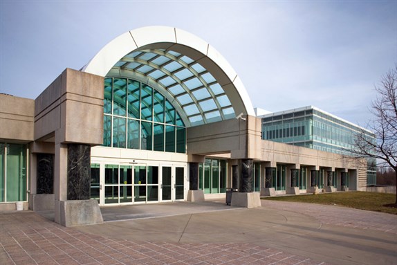 [The George Bush Center for Intelligence, Headquarters of the Central Intelligence Agency in Langley, Virginia. Image from Wikimedia Commons.]