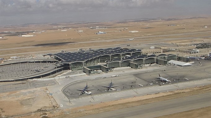 [The new Queen Alia International Airport in Amman Jordan. Image from Wikipedia.com]