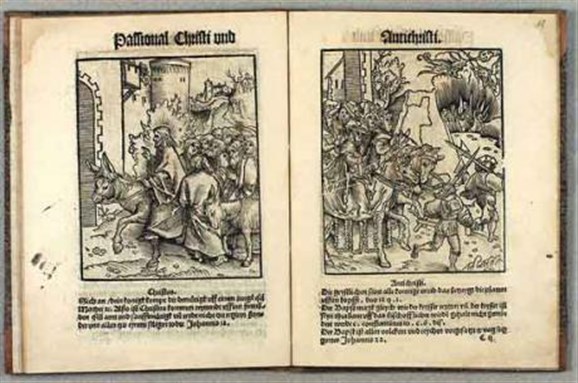 [Martin Luther`s Rycina Chrystusa i Antychrysta. Wikicommons .Some rights reserved.]