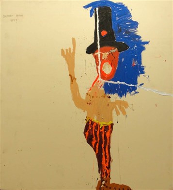 [Painting by Sabhan Adam (b. 1972, Syria). Image from sabhanadam.com]