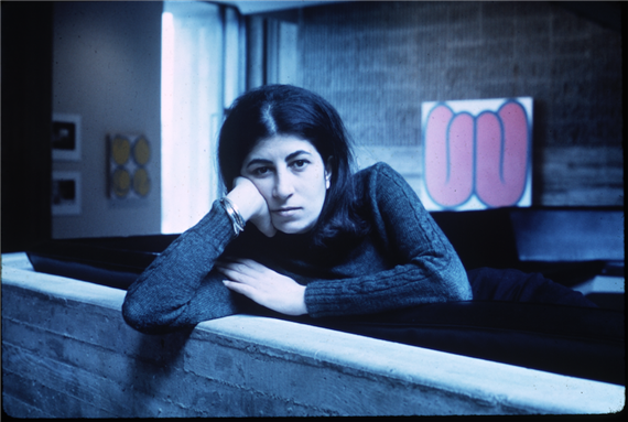 [Samia Halaby at the Kansas City Art Institute (1966).]
