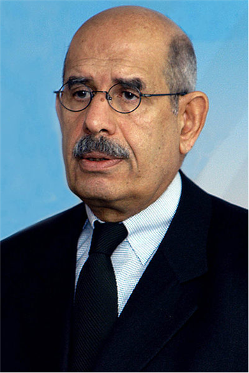 [Mohamed ElBaradei. Image originally posted to Wikimedia Commons] 