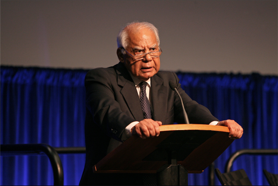 [Hazem El-Beblawi at the 2011 World Bank/IMF Annual Meetings in Washington DC. Image originally posted to Flicker by World Bank Photo Collection] 