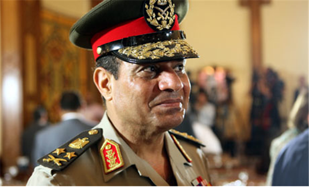 [General Abdel Fattah al-Sisi. Image originally posted to the Guardian]