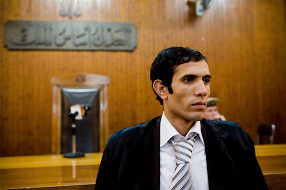 [Haytham Mohamadein, socialist lawyer and leading member of Egypt`s Revolutionary Socialists. Image originally posted to Flickr by Hossam el-Hamalawy]