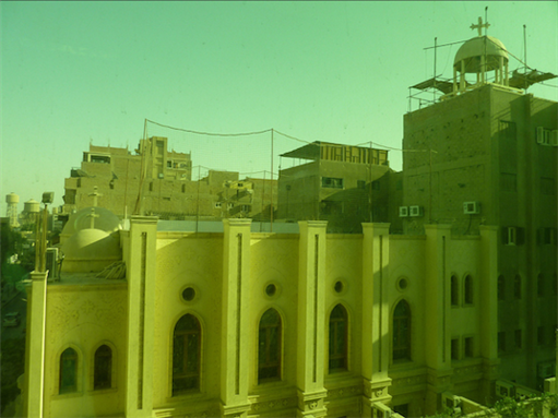 [Coptic church in Minya, Egypt. Image originally posted to Flickr by Hannah Pethen]
