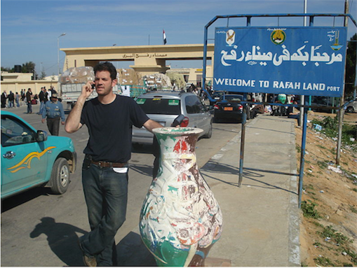 [Rafah Crossing Point, Egypt-Gaza border in the Sinai Peninsula. Image originally posted to Wikimedia Commons] 