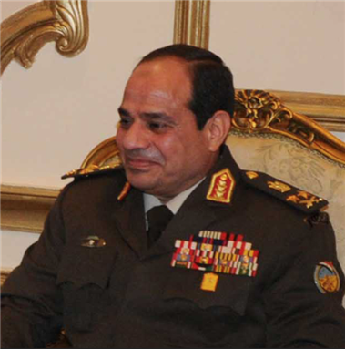 [Egyptian General Abdul Fattah Al-Sisi. Image originally posted to Wikipedia]