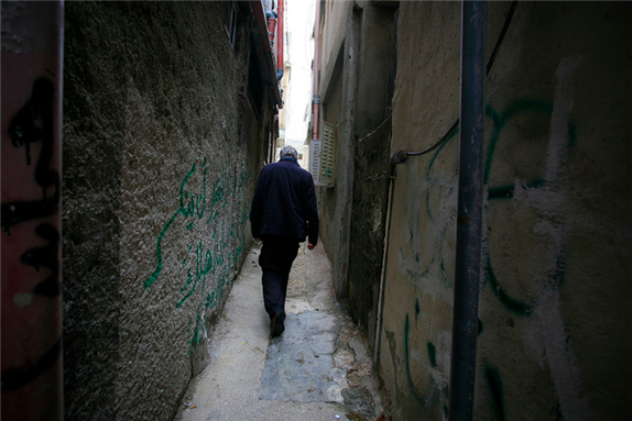 [Un image de l`Amaari, un camp de réfugiés palestiniens. Image par Labour Palestine/Flickr.]