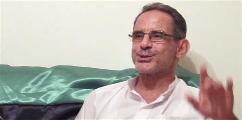 [Image of Jamal al-Hajji, who was convicted of defamation on 31 December 2013. Image courtesy of Amnesty International via Index on Censorship.]