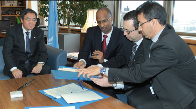 [Mauritania signs an ad-hoc multi-lateral maritime co-operative agreement with neighboring North and West African countries. Image from IMO-UN/Flickr.]