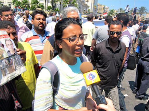 [29 June 2011, Mahienour el-Massry. Image originally posted to Flick by Gigi Ibrahim.]