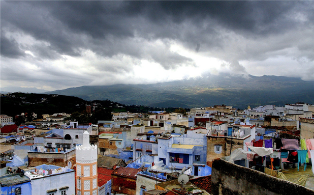 [Landscape in the northern city of Chefchaouen, Morocco. Image by Jean-François Gornet/Flickr]