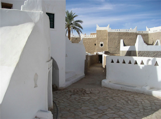 [Image of a square in the city of Ghadames, Libya. Image by David Stanley/Flickr]