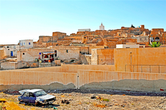 [Image of Tamezret, a village in Tunisia. Image by Dennis Jarvis/Flickr]