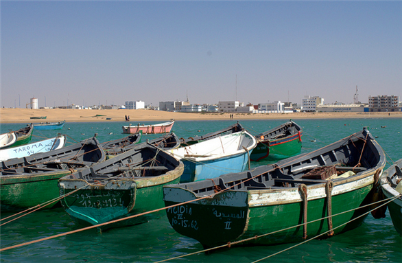 [Images of a port in Dakhla. Image by Guillaume Galdrat/Flickr]