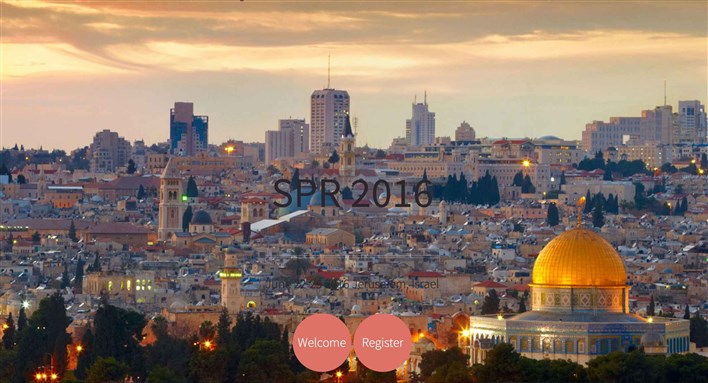 [Screenshot of registration page for upcoming international conference of Society of Psychotherapy Research (SPR)]