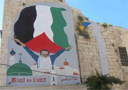 [Mural in Palestine. Image by the US Anti-Prison, Labor, Academic Delegation to Palestine]